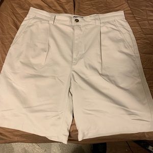 Light tan/cream colored Adidas golf shorts